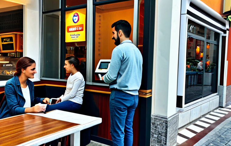 북마케도니아에서 ATM 찾는 법 - "A hand inserting a credit card into an ATM of Komercijalna Banka in Ohrid, Macedonia, with a clear ...